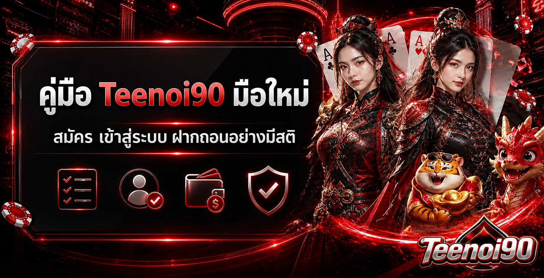 Teenoi90 คู่มือมือใหม่ สมัคร ล็อกอิน ฝากถอนอย่างมีสติ